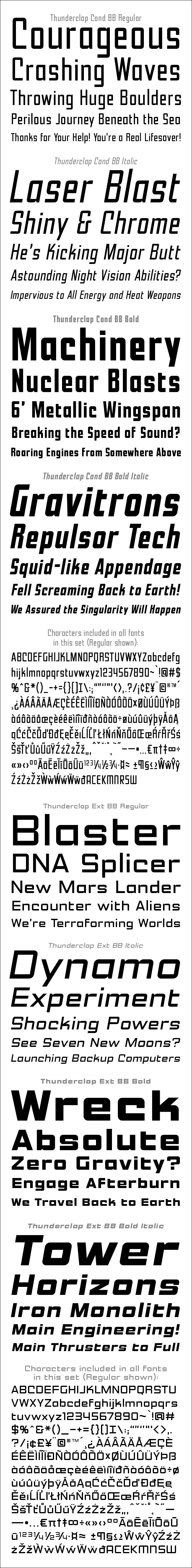 Thunderclap Condensed & Extended - Image 2